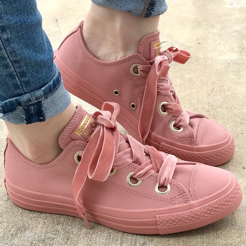 Converse Pink Leather Chuck Taylor All Stars